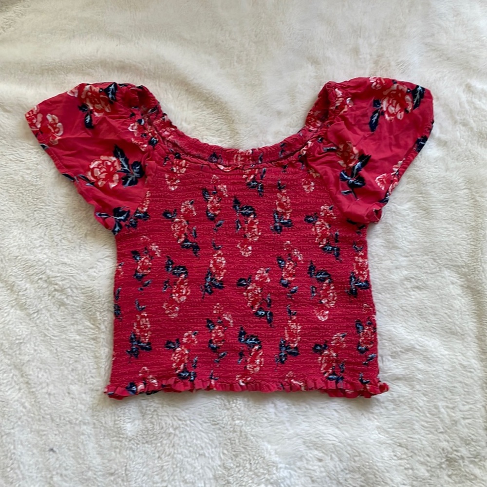 Smocked crop top